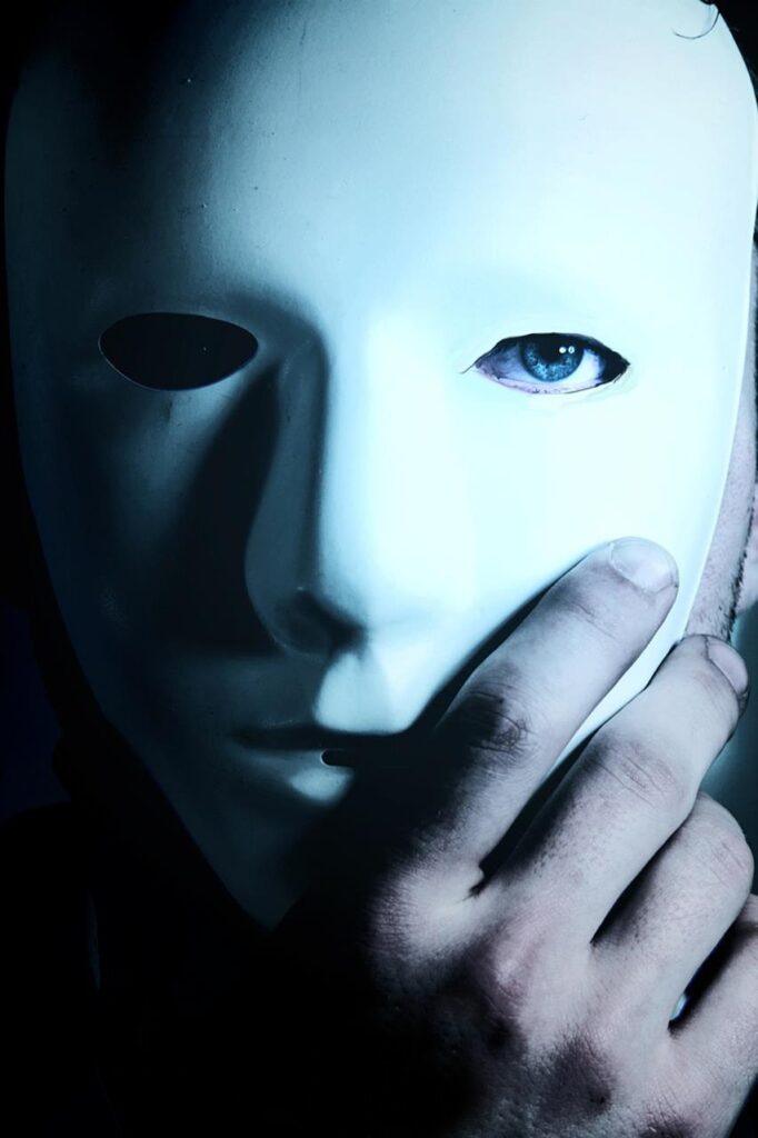 man mask blue eye hand mystery 1461448